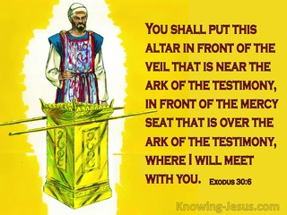 Exodus 30:6 Put The Alter In Front Of The Veil (yellow) 